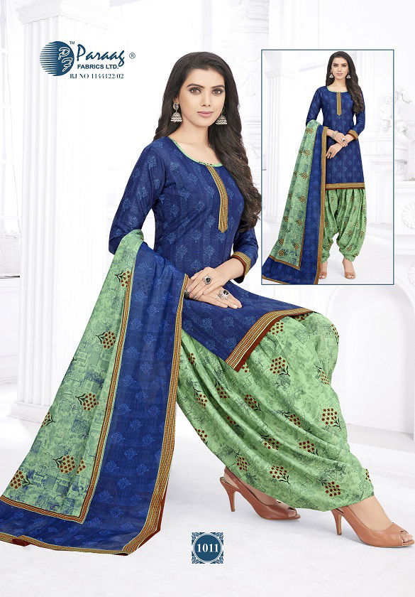 Paraag Mahi 3 Regular Wear Printed Designer Cotton Dress Material Collection 